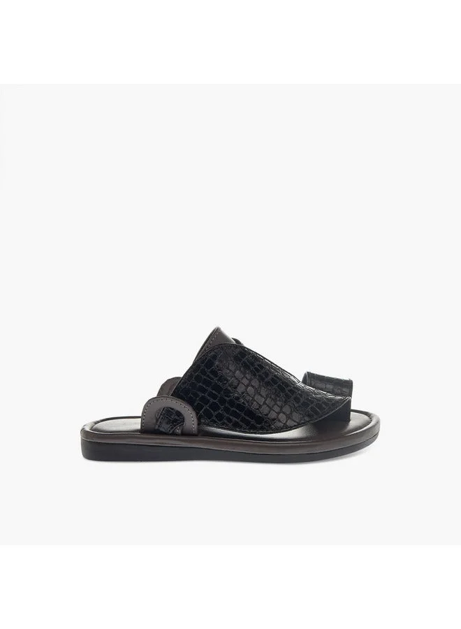 ال بي ال من شو اكسبرس صنادل عربية ولادي سهلة الارتداء بنقوش