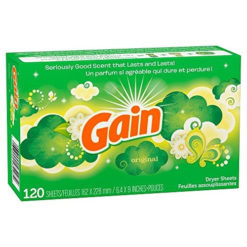 Gain Fabric Softener Dryer Sheets Original 120 Count