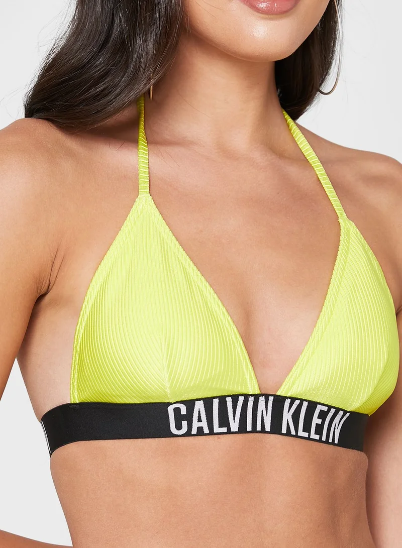 CALVIN KLEIN Logo Band Bikini Top