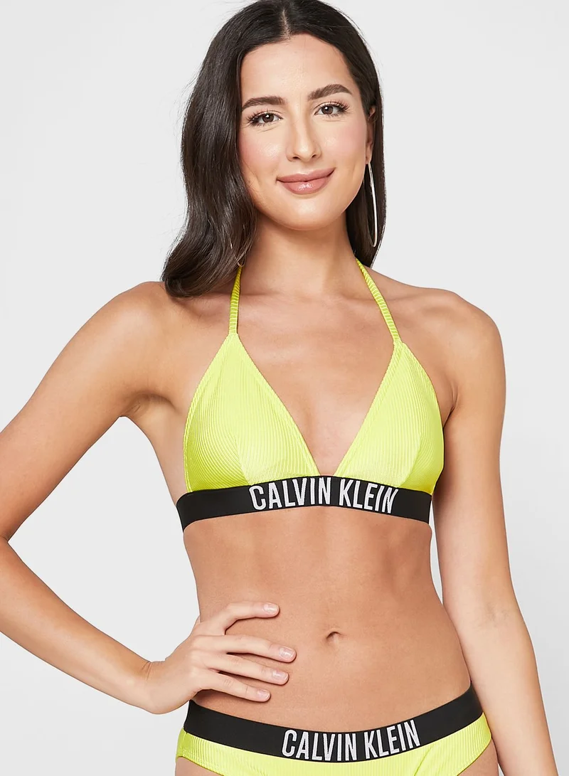 CALVIN KLEIN Logo Band Bikini Top