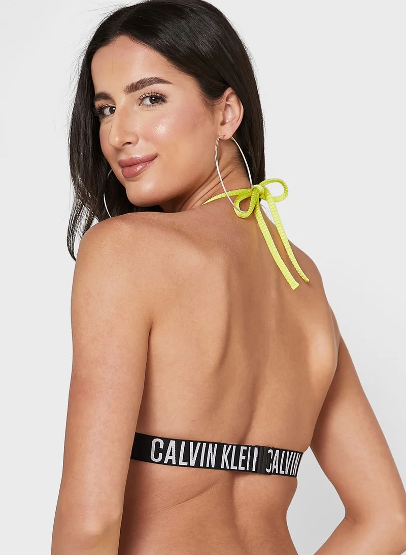 CALVIN KLEIN Logo Band Bikini Top