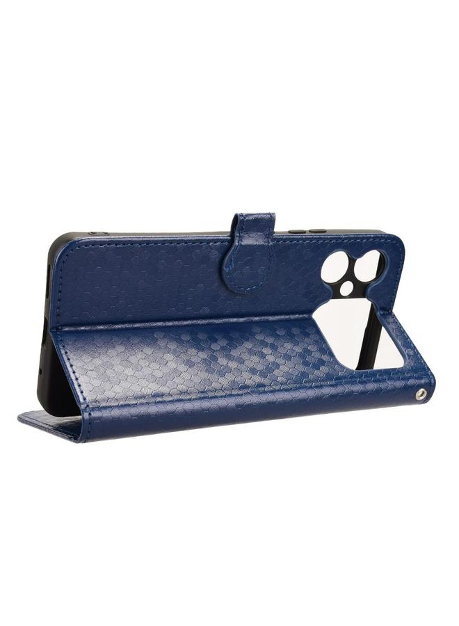 زبون جراب هاتف Cubot A20 من الجلد بتصميم نقاط قرص العسل - Image 5