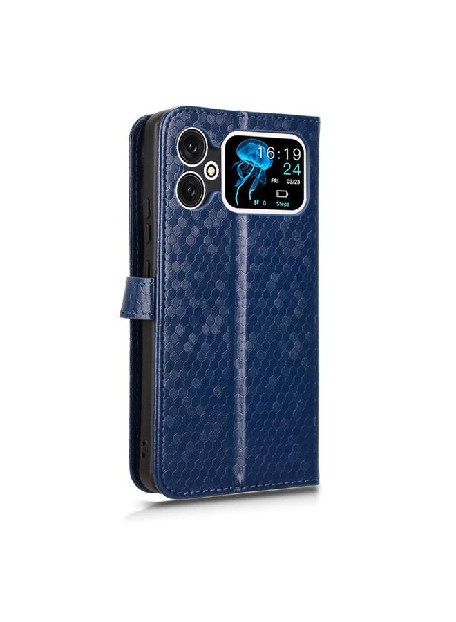 زبون جراب هاتف Cubot A20 من الجلد بتصميم نقاط قرص العسل - Image 3