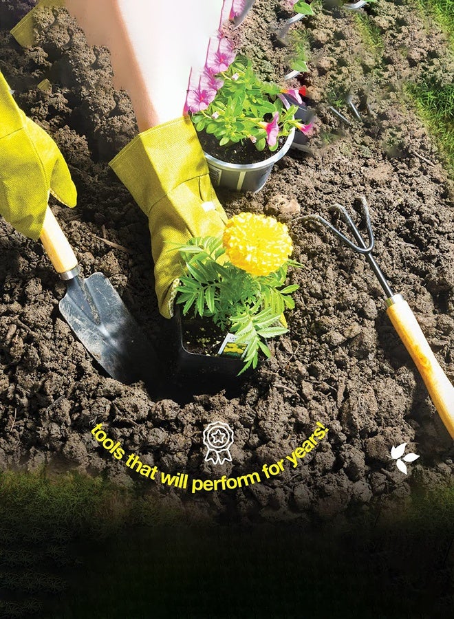 يوفان مجموعة أدوات البستنة من 9 - مجموعة أدوات الحديقة الكاملة تأتي مع حقيبة وقفازات,مجموعة أدوات الحديقة مع زجاجة الرش في الداخل والخارج - مجموعة أدوات الحديقة المتينة مجموعة أدوات الحديقة المثالية هدايا للنساء والرجال - Image 2