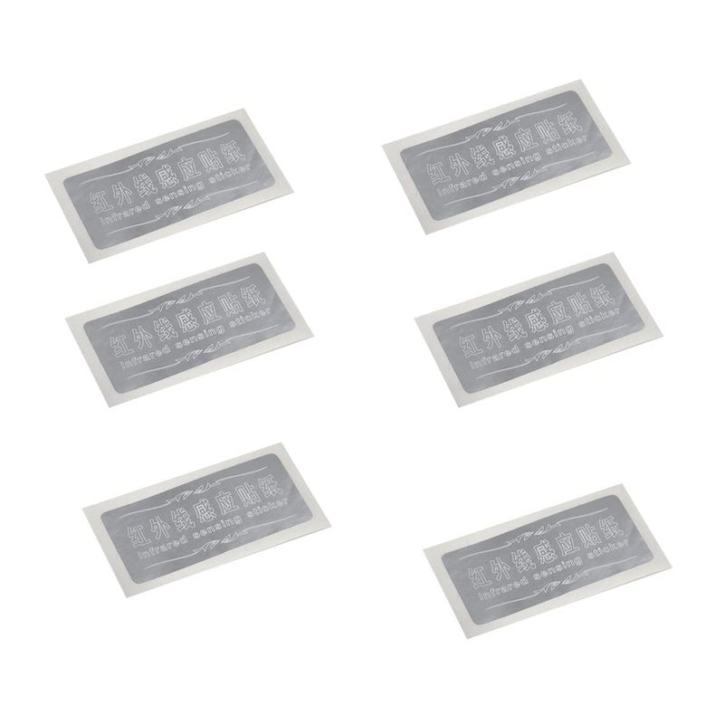 LZLRUN 6Pcs Infrared Sensing Silver Stickers for LED Projector Car Door Step Courtesy Welcome Led Lights Silver infrade Sensor Stickers