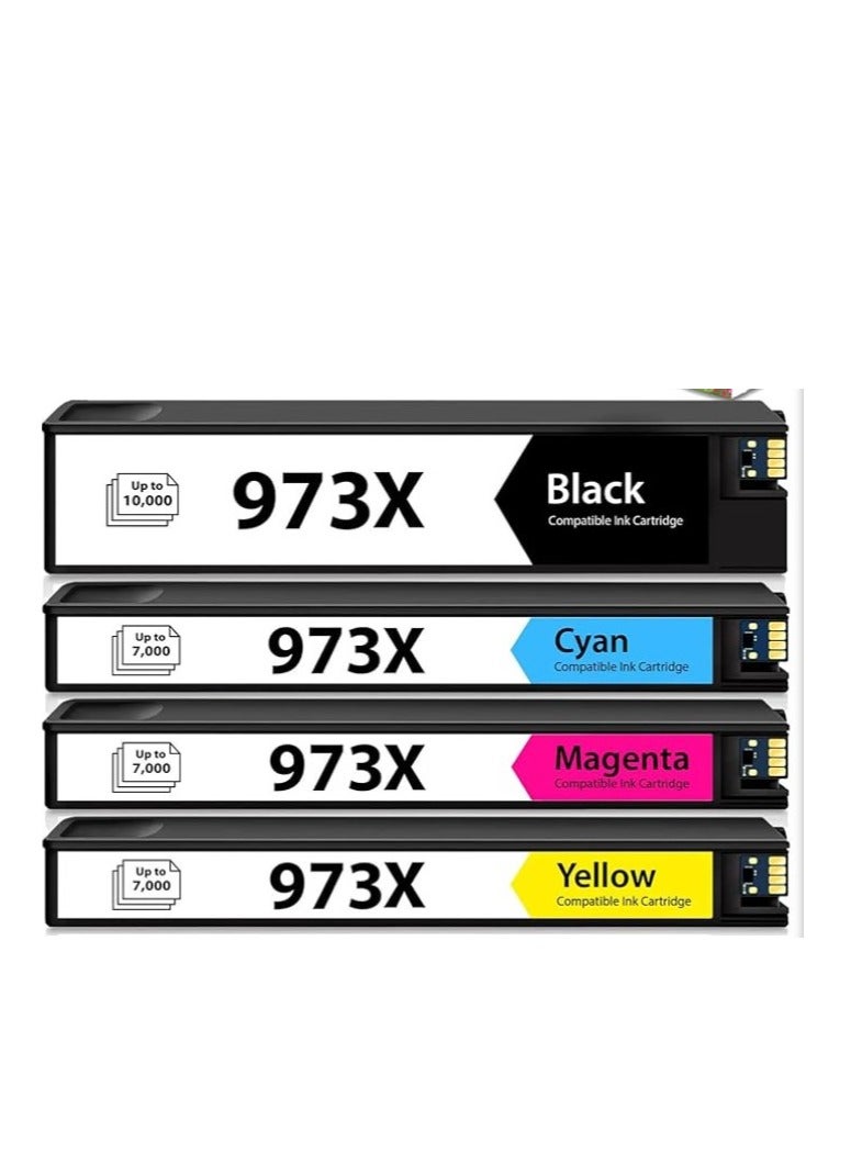 Terabyte Compatible with HP 973X Black 973XL XL Printer Pagewide Pro 477DW 577DW 452DW 477DN 452DN 577Z - Image 1