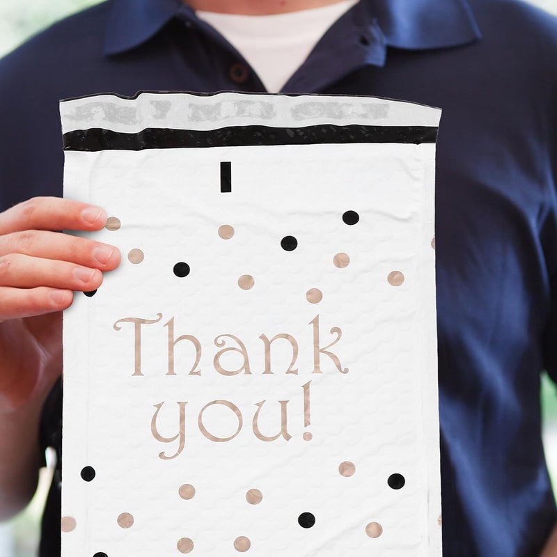 25 Pcs Padded Air Cushion Mailing Envelopes Thickened Colorful Packaging Bags with Bubble for Shipping and Mailing Color Style - Image 3