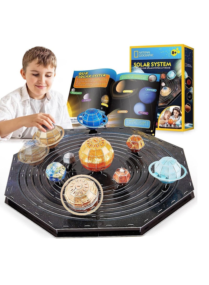 Y&D Solar System for Kids Toys National Geographic Movable Project Kit 3D Puzzles Science Arts Crafts Ages 8-12 8-13 Boys Girls - Image 1