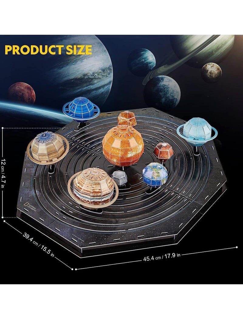 Y&D Solar System for Kids Toys National Geographic Movable Project Kit 3D Puzzles Science Arts Crafts Ages 8-12 8-13 Boys Girls - Image 3