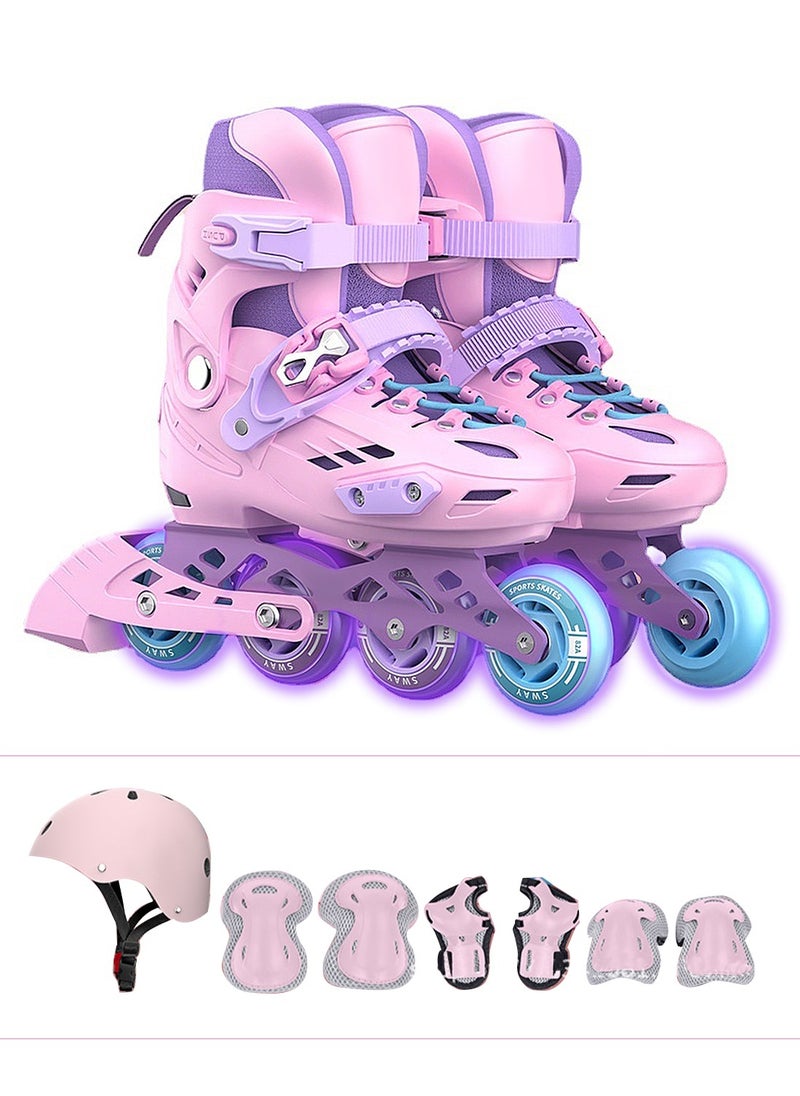 sway - Kids Adjustable Inline Skate Roller Skates with Light Up Wheels, Outdoor Fitness Skates, Adjustable Inline Skates for Boys and Girls - Image 1