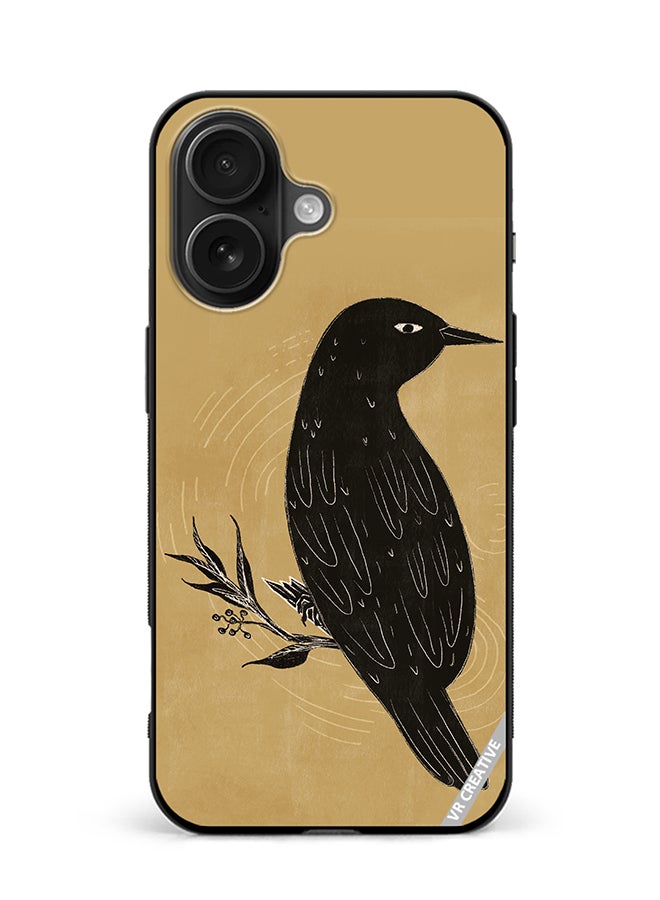 VR CREATIVE Protective Case Cover For Apple iPhone 16 Bird Design Multicolour
