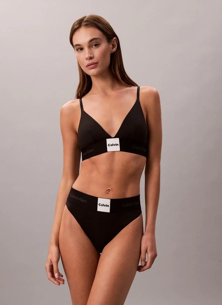 CALVIN KLEIN Logo Unlined Triangle Bralette