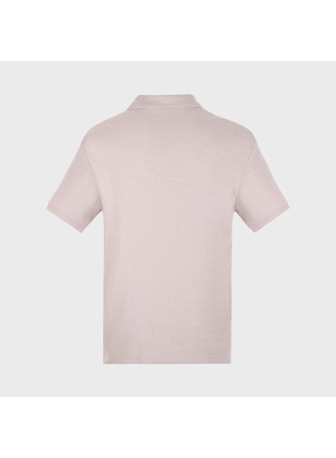 Zara men's Fashion Breathable Solid Color Polo Shirt With Collar - Image 3