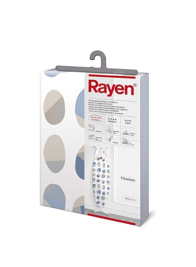 Rayen Elastic Ironing Board Cover 122×44 cm — Heat-Resistant Padded Fabric for Smooth & Fast Ironing | Universal Fit | Spanish Brand - Image 3