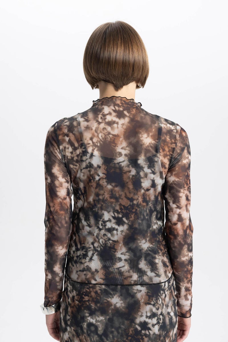 ديفاكتو بلوزة كم طويل تول سليم فيت هاي كول - Image 3