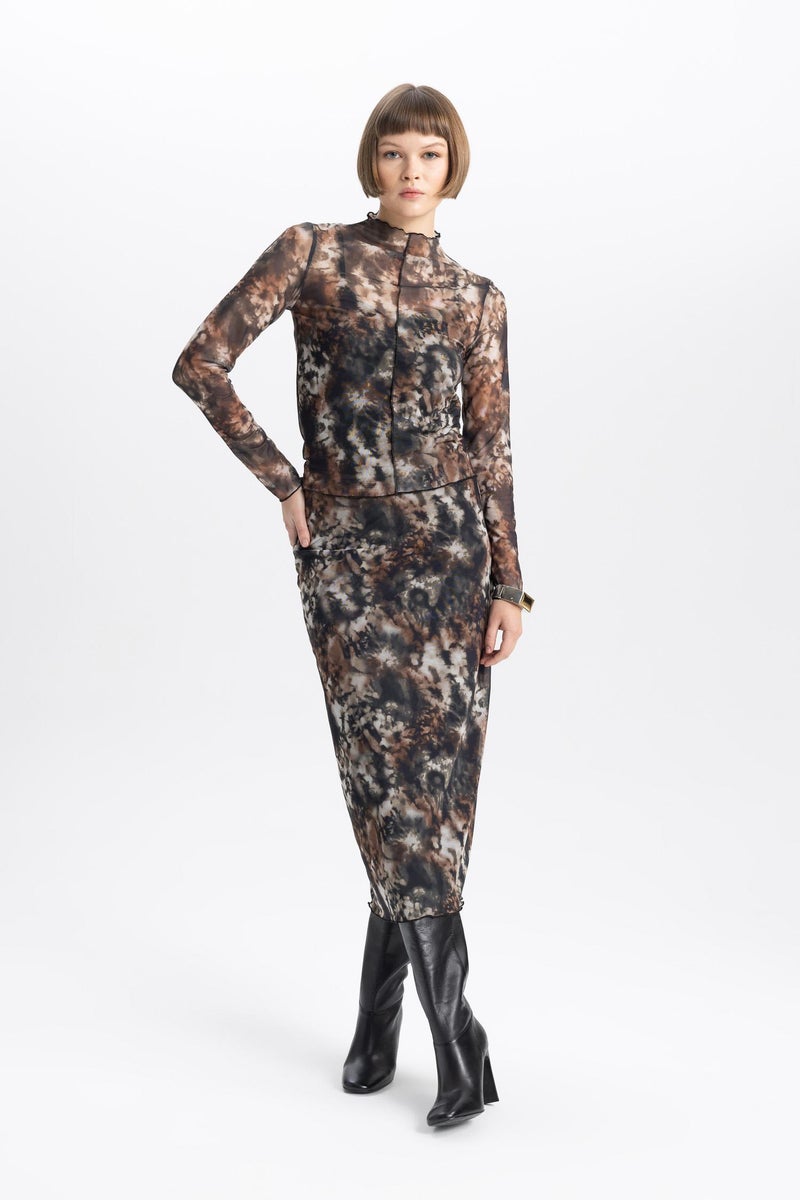 ديفاكتو بلوزة كم طويل تول سليم فيت هاي كول - Image 4