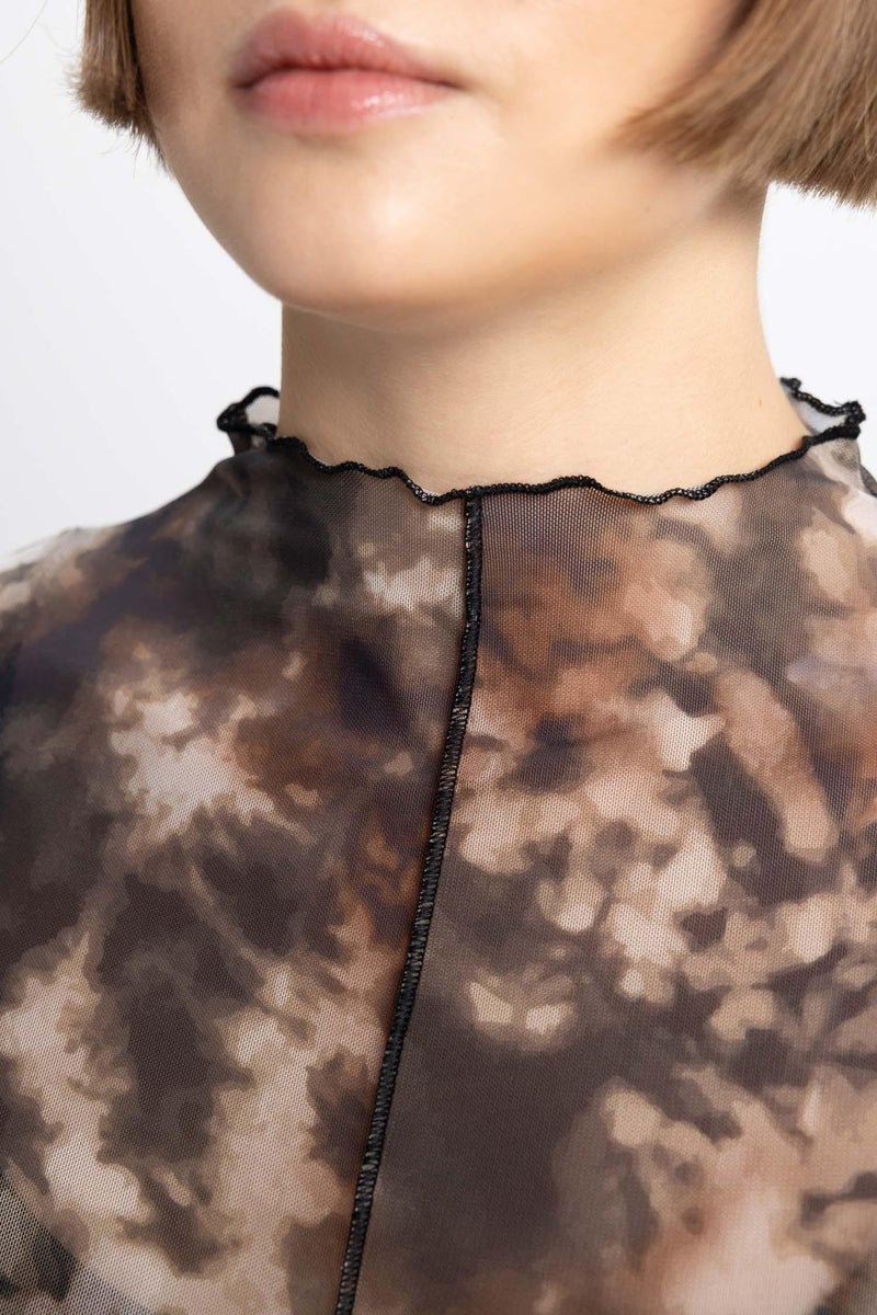 ديفاكتو بلوزة كم طويل تول سليم فيت هاي كول - Image 5