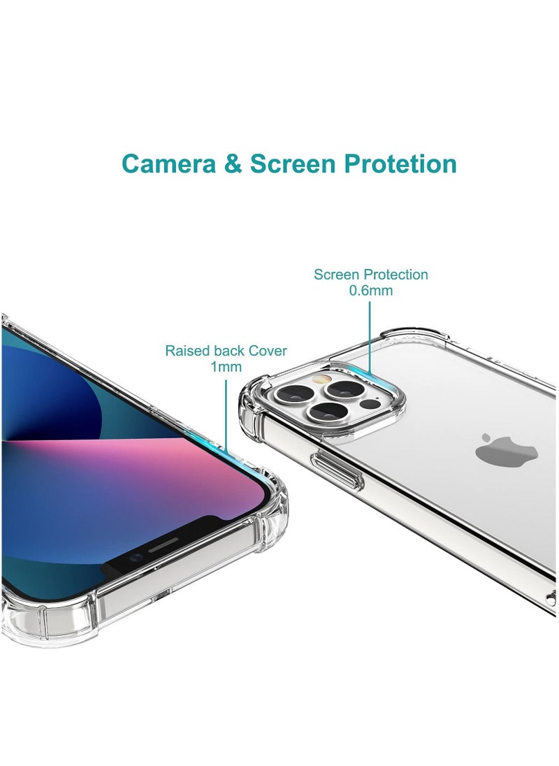 Houmt iPhone 14 Pro Case Clear Soft Flexible TPU Anti-Shock Slim Transparent with 4 Corners Bumper Protective Cover (iPhone 14 Pro Clear)  - Image 4