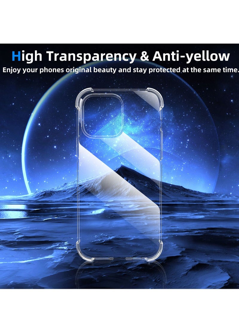 Houmt iPhone 14 Pro Case Clear Soft Flexible TPU Anti-Shock Slim Transparent with 4 Corners Bumper Protective Cover (iPhone 14 Pro Clear)  - Image 5