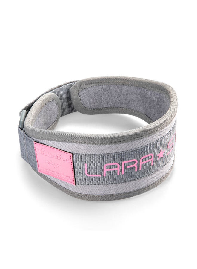 LAURASTAR Laura Star Magnetic Fitness Waist Belt For Women, Deadlift Squat Back Support Belt, Strength Training Exercise Equipment, Gray Slim Version L  - Image 4