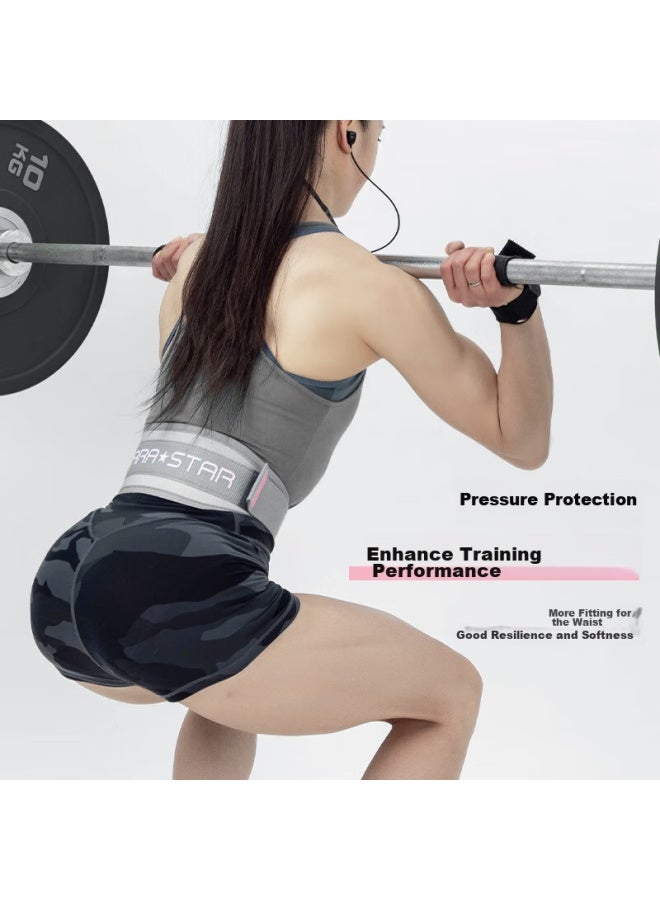 LAURASTAR Laura Star Magnetic Fitness Waist Belt For Women, Deadlift Squat Back Support Belt, Strength Training Exercise Equipment, Gray Slim Version L  - Image 1
