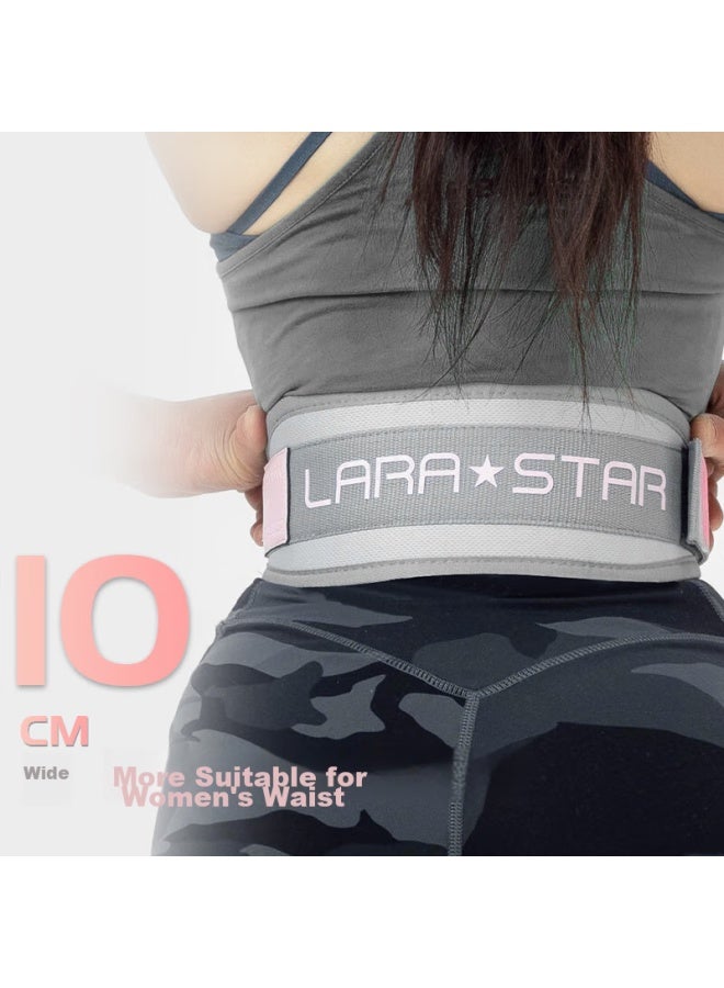 LAURASTAR Laura Star Magnetic Fitness Waist Belt For Women, Deadlift Squat Back Support Belt, Strength Training Exercise Equipment, Gray Slim Version L  - Image 2
