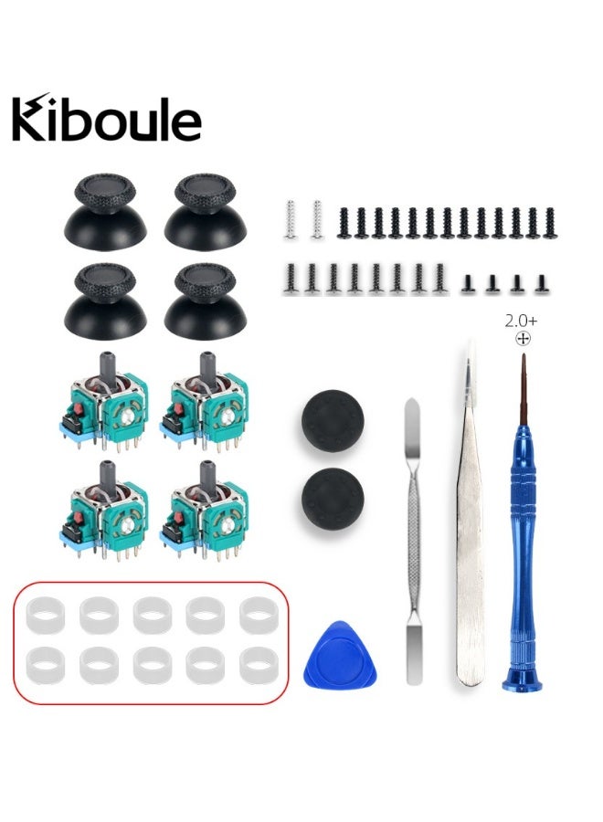 Kiboule 51-In-1 Suitable for PS5 Rocker Joystick Repair Replacement Screw Mushroom Head Rubber Cap Tool Set  - Image 1