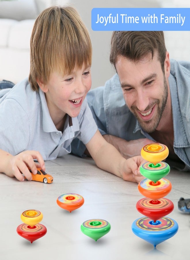 Sepco 4 Sets of 20PCS Super Stacking Spinning Tops Stackable Gyroscope Spinner Top Tower with Launcher Kit Manual Stacked Gyro Stack Spin Toys for Boys and Girls School Students Prizes - Image 5