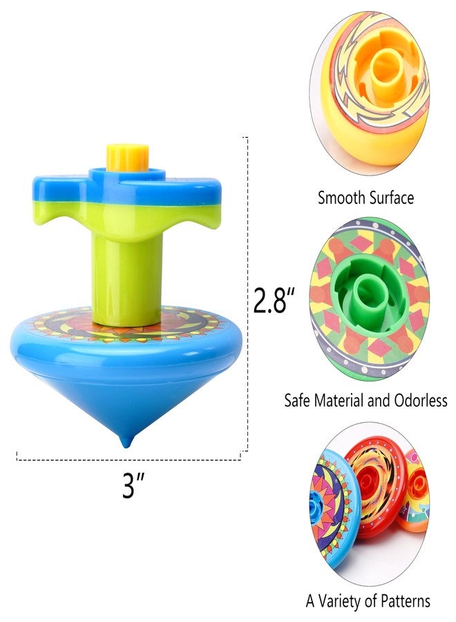 Sepco 4 Sets of 20PCS Super Stacking Spinning Tops Stackable Gyroscope Spinner Top Tower with Launcher Kit Manual Stacked Gyro Stack Spin Toys for Boys and Girls School Students Prizes - Image 3