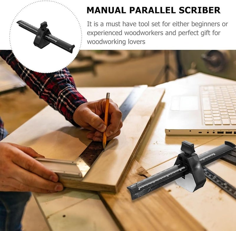 Professional Woodworking Marking Gauge with Adjustable Screw and Hardened Steel Spur for Accurate Mortise Lines - Image 5