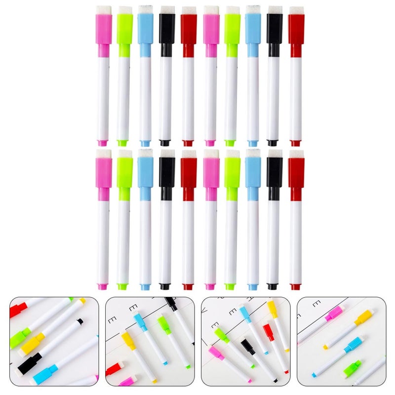 30Pcs Wear Resistant Whiteboard Markers Smooth Ink Portable for School Office Home Use - Image 4