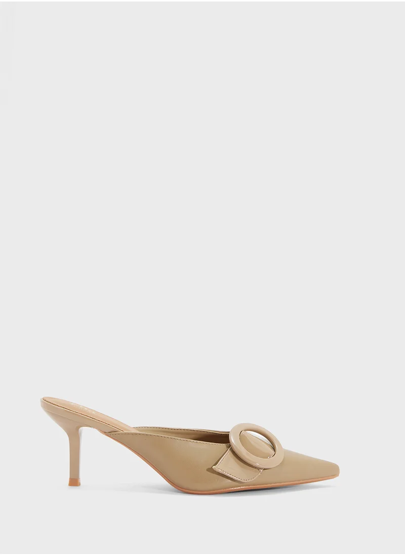 ايلا Heeled Mule With Buckle