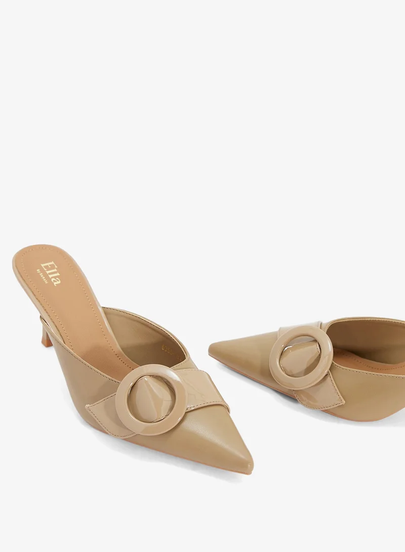 ELLA Heeled Mule With Buckle