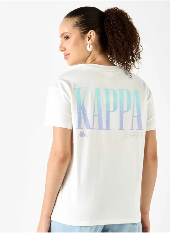 Kappa Kappa Printed T-shirt with Crew Neck and Short Sleeves