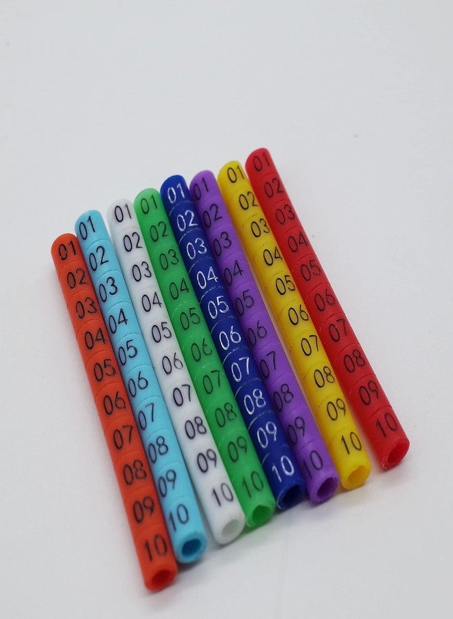 FOIBURELY 80 pcs Numbered Bird Ring Leg Bands for Gouldian Zebra Finch Canary Society Bird Foot Ring with 1 Installer(Diameter 3mm) - Image 5