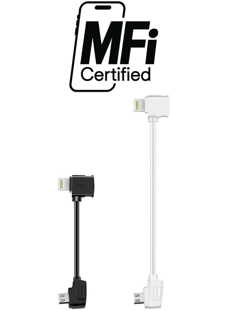 Y&D 2 Pack Lightning Data Cable to Micro USB for Mini SE Mavic Pro Zoom Air Spark Controller Accessories - Image 1