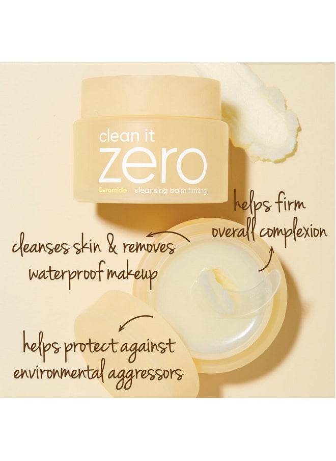 Banila Co Clean It Zero Firming Cleansing Balm With Moringa Cermaide Vegan Makeup Removing Facial Wash 100Ml  - Image 2
