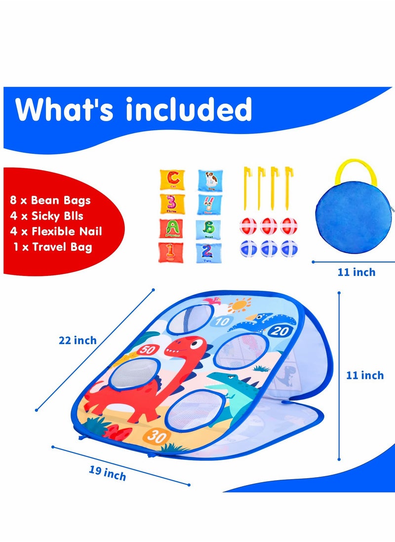 KASTWAVE 3 in 1 Kids Bean Bag Toss Game, Outdoor Toys for Boys, Interactive Outside Games for Family Camping Party, Great Birthday for Kids Todders  - Image 4