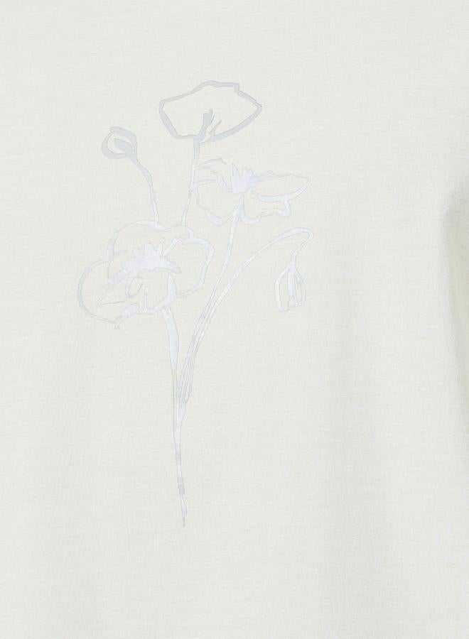 Styli Men Floral Print Oversized T-Shirt - Image 2