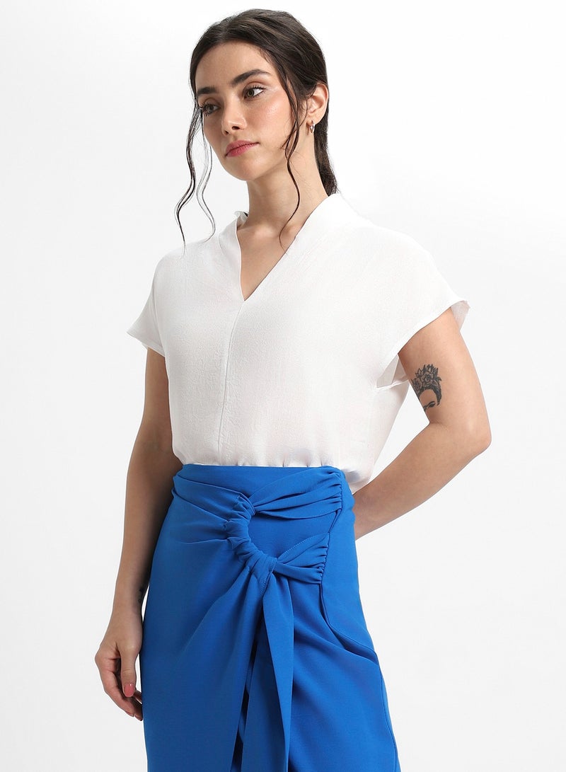 Dennis Lingo Off White Regular Top for Women - Chic, Comfortable - Image 5