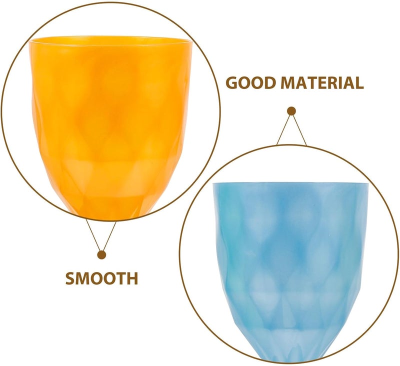 FOMIYES 6pcs ’ Easter Colored Plastic Juice Goblets with Pearl Pineapple Pattern, Reusable Party Beverage Cups for Family Gatherings and Camping - Image 3