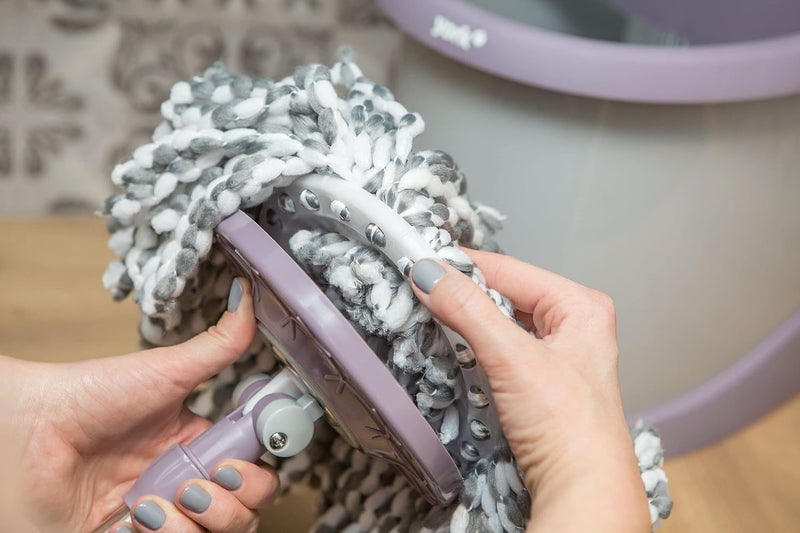 YORK Builtin Rotating Mop 360 Degree Auto Spin Foot Pedal Mop with Telescopic Handle and 2 Refills Modern Style for Efficient Floor Cleaning HighPerformance Mop System with Easy Handling - Image 4