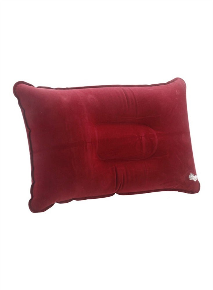 Generic Inflatable Pillow Ultralight Camping Travel Pillow Desk Rest Neck Support for Hiking Backpacking Office, Red - Image 1