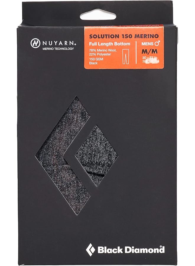 بلاك دياموند بنطال ضغط سفلي من مادة ميرينو 150 للجنسين للبالغين (عبوة من قطعة واحدة) - Image 4