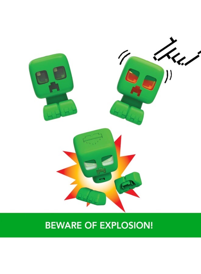 Mattel Games Mattel Minecraft My Pet Creeper Interactive Toy with Lights, Sounds & Exploding Action, 5.5-inch Button-Activated Figure - Image 2