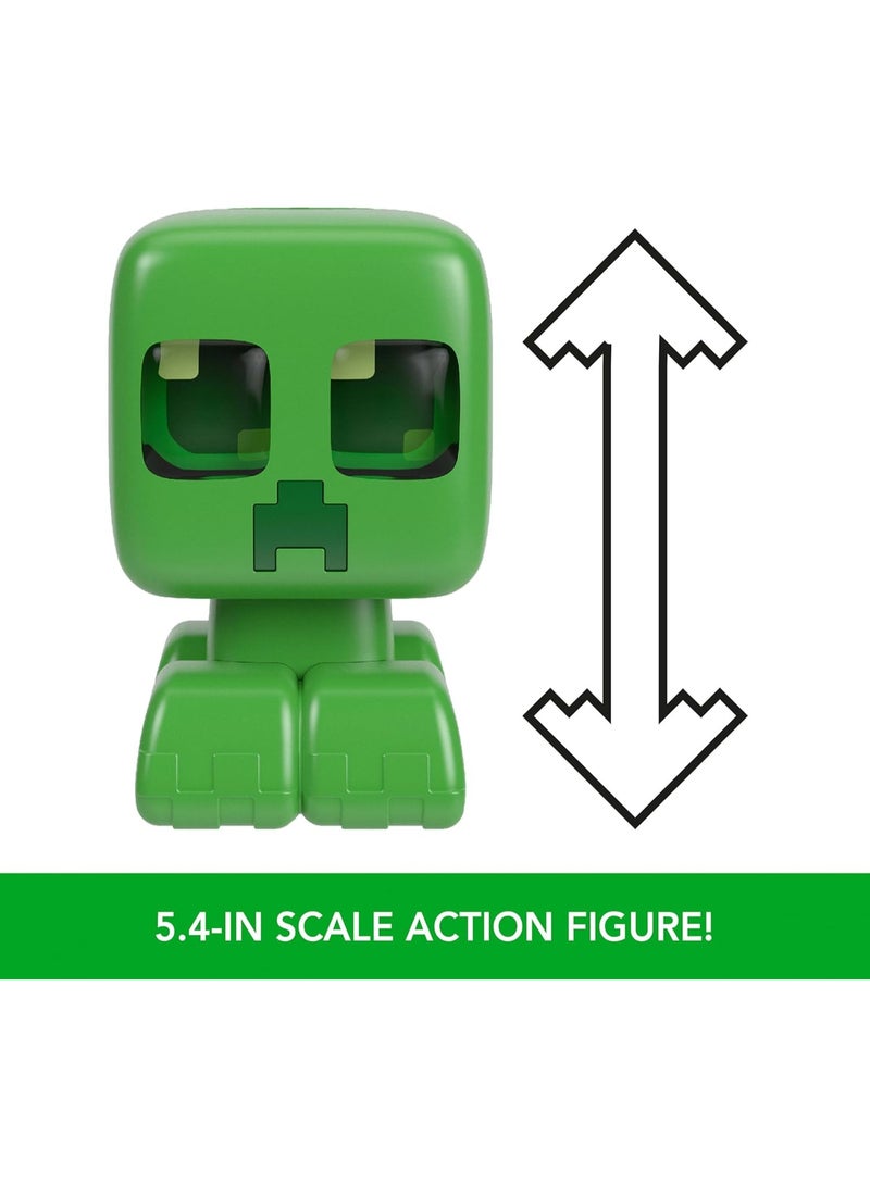 Mattel Games Mattel Minecraft My Pet Creeper Interactive Toy with Lights, Sounds & Exploding Action, 5.5-inch Button-Activated Figure - Image 4