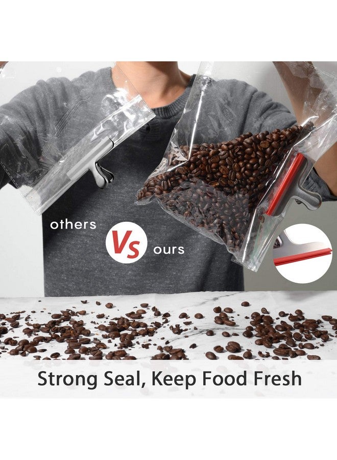 هاوس أجاين مجموعة من 12 مشبكًا من الفولاذ المقاوم للصدأ لأكياس رقائق البطاطس مغطاة بالسيليكون - لا مزيد من الحواف الحادة - مرمزة بالألوان لأكياس الطعام - محكمة الغلق، شديدة التحمل للمطبخ والمكتب، 3 بوصات - Image 3