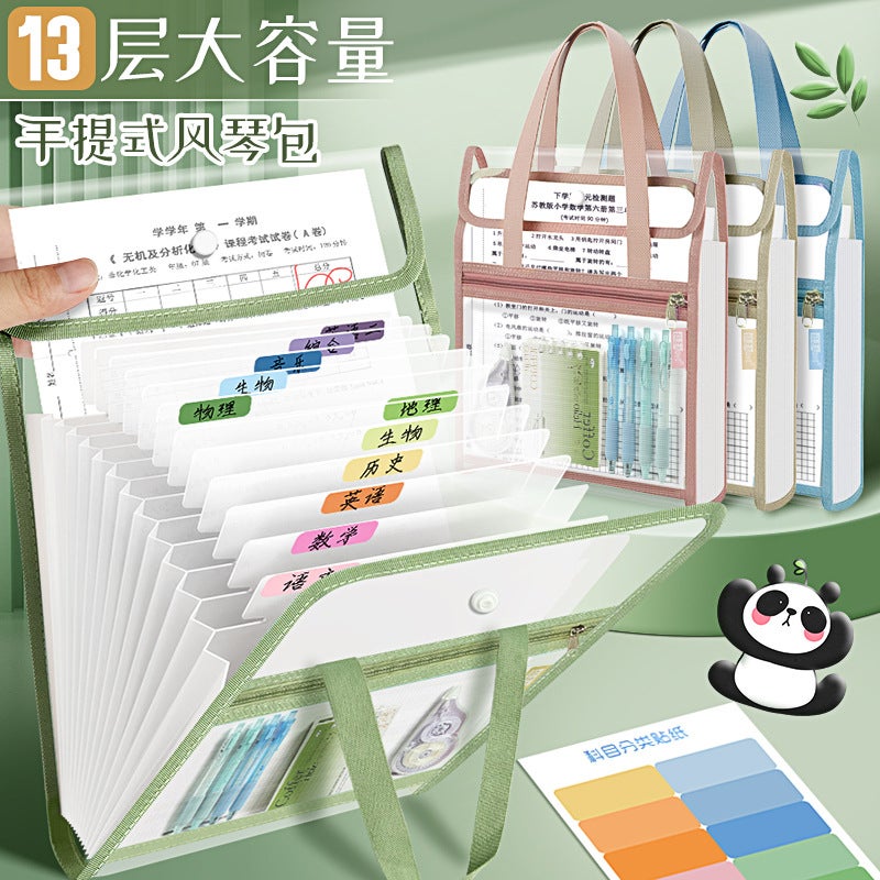 Special Transparent Bag For Examination Handbag Large Capacity Supplementary Test Paper Storage Bag Student Durable Thickened File Bag - Image 3