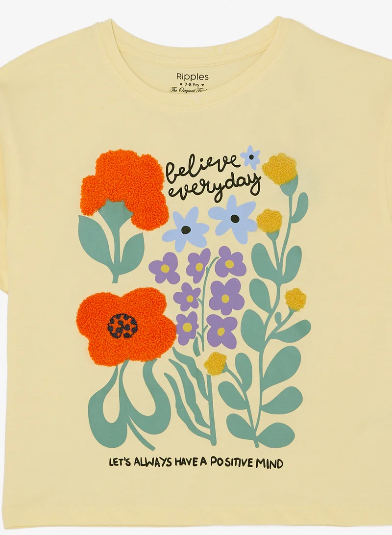 Ripples Girls Relaxed Fit Tee