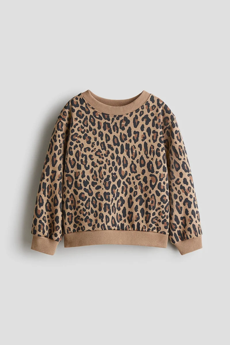 H&M Printed brushed-inside sweatshirt